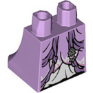 LEGO Lavendel Minifigure Skirt met Purple en Wit Skirt (36036 / 67763)