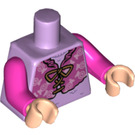 LEGO Lavender Mrs Flume Minifig Torso (973 / 76382)