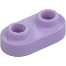 LEGO Lavender Plate 1 x 2 with Rounded Ends and Open Studs (35480)