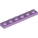 LEGO Lavendel Plaat 1 x 6 (3666)