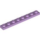 LEGO Lavender Plate 1 x 8 (3460)