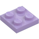 LEGO Lavender Plate 2 x 2 (3022 / 94148)