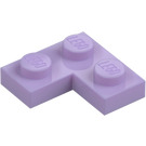 LEGO Lavanda Placa 2 x 2 Esquina (2420)