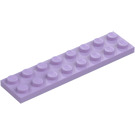 LEGO Lavendel Plade 2 x 8 (3034)