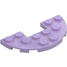 LEGO Lavendel Plate 3 x 6 Rund Halv Sirkel med UtskjæRing (18646)