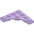 LEGO Lawenda Talerz 4 x 4 z Circular Cut Out (35044)