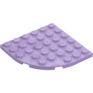 LEGO Lavendel Plaat 6 x 6 Rond Hoek (6003)