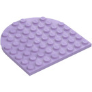 LEGO Lavendel Plaat 8 x 8 Rond Halve Cirkel (41948)