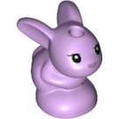 LEGO Lavendel Hase Baby mit Metallic Pink nose (66361 / 66362)