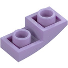 LEGO Lavender Slope 1 x 2 Curved Inverted (24201)