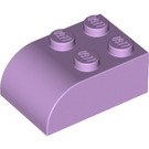 LEGO Lavendel Helling Steen 2 x 3 met Gebogen bovenkant (6215)