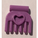 LEGO Lavender Small Comb with Heart