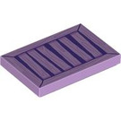 LEGO Lavendel Tegel 2 x 3 met Wood panels (26603 / 105215)