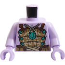 LEGO Lavender Torso with Dark Tan Armor and Dark Azure Jewel and Spikes (973)