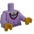 LEGO Lavendel Kropp med Tröja och Röd Halsband (973 / 88585)