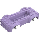 LEGO Lavender Vehicle Base with Medium Stone Gray Wheel Holders (1813 / 12622)