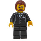 LEGO Lego Brand Store - Zwart Suit - Peabody minifiguur