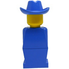 LEGO Legoland Old Type met Blauw Cowboy Hoed Minifiguur