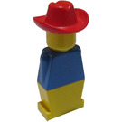 LEGO Legoland Old Type met Rood Cowboy Hoed Minifiguur