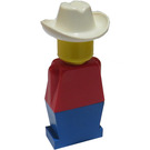 LEGO Legoland Old Type met Wit Cowboy Hoed Minifiguur