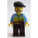 LEGO Legoland Trein Mannelijk Passagier, Hawaiian Shirt Minifiguur