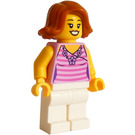 LEGO Legoland Kobieta z Różowy Koszula Minifigurka