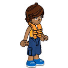 LEGO Leo with Light Orange Shirt and Life Jacket Minifigure