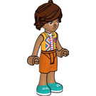 LEGO Leo with Light Orange Shirt and Reddish Orange Shorts Minifigure