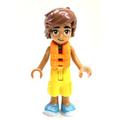 LEGO Leo con Rojo y Blanco Parte superior con Chaleco salvavidas Minifigura