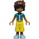 LEGO Leo con Turquoise Chaqueta Minifigura