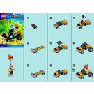 LEGO Leonidas' Jungle Dragster 30253 Instruktioner