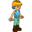 LEGO Liann with Azure and Light Blue Vest and Riding Gear Minifigure