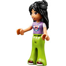 LEGO Liann with Lavender Top and Lime Trousers (Lopsided Smile) Minifigure