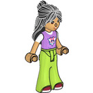 LEGO Liann with Lavender Top and Lime Trousers (Smile) Minifigure
