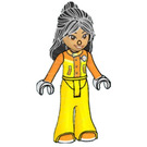 LEGO Liann з Помаранчевий і Жовтий Flare Jumpsuit Мініфігурка