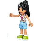 LEGO Liann met Wit Top en Groen Shoes Minifiguur