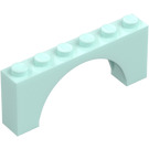 LEGO Azzurro chiaro Arco 1 x 6 x 2 Parte superiore di spessore medio (15254)