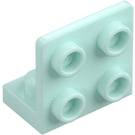 LEGO Azzurro chiaro Staffa 1 x 2 - 2 x 2 Su (99207)