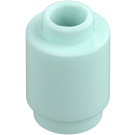 LEGO Licht aqua Steen 1 x 1 Rond met open nop (3062 / 35390)