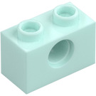 LEGO Light Aqua Brick 1 x 2 with Hole (3700)