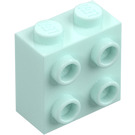 LEGO Light Aqua Brick 1 x 2 x 1.6 with Studs on One Side (1939 / 22885)