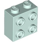 LEGO Light Aqua Brick 1 x 2 x 1.6 with Studs on One Side (1939 / 22885)