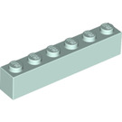 LEGO Aqua clair Brique 1 x 6 (3009)