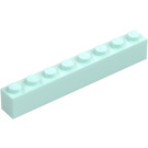 LEGO Lys aqua Kloss 1 x 8 (3008)