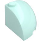 LEGO Light Aqua Brick 3 x 3 x 2 Round Quarter (88293)