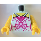 LEGO Light Aqua Candy Ballerina Torso with Pink Bow (973)