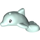 LEGO Helles Aqua Delfin mit Schwarz Augen (51070)