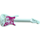 LEGO Licht aqua Electric Guitar met Magenta Pickguard en Sterren (11640 / 11973)