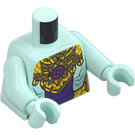 LEGO Light Aqua Golden-Winged Eagle Minifig Torso (973 / 76382)