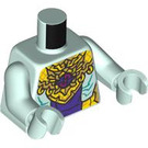 LEGO Aqua clair Golden-Winged Eagle Minifig Torse (973 / 76382)